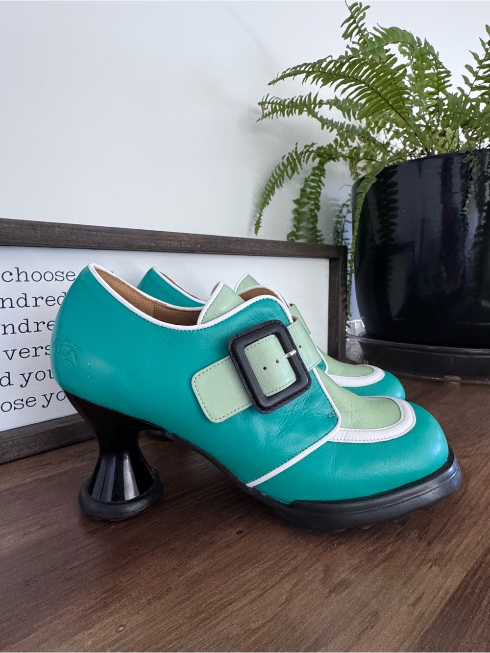 FLUEVOG Lolly - Green Shoes - Picture 3 of 9